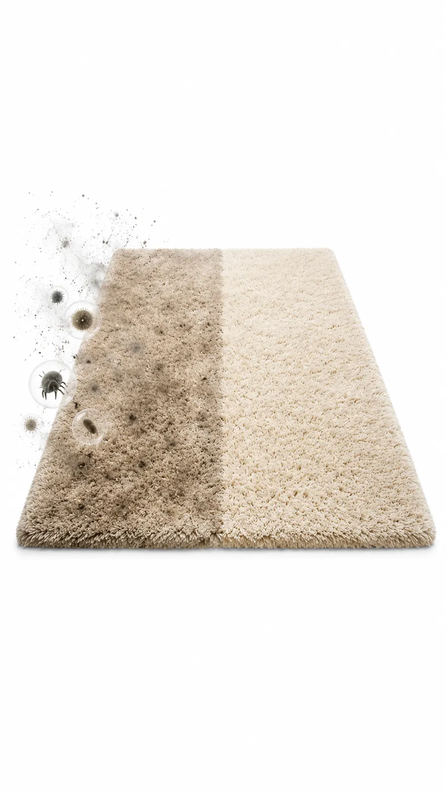 Comparație înainte și după curățare profesională covor Smart Clean